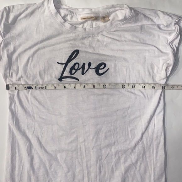 Christian Siriano New York LOVE White tee Shirt Size small - Picture 8 of 16